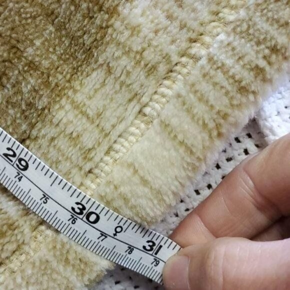 Jaclyn Smith Cinched Soft Brown Plaid Fully Zippered Fleece Sz. S?(2X) Jacket - Picture 6 of 11